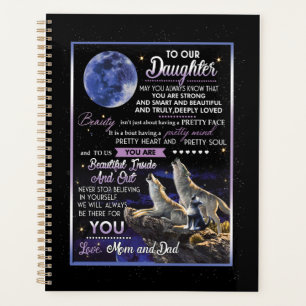 Daughter Lovers To Our Daughter Love Mom And Dad Planner
