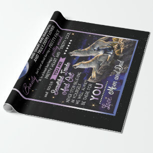 Daughter Lovers   To Our Daughter Love Mom And Dad Wrapping Paper