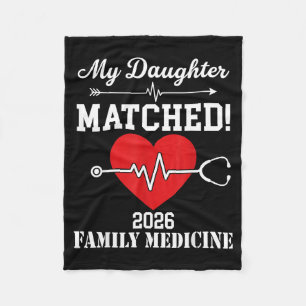 Daughter matched 2026 family medicine residency fleece blanket