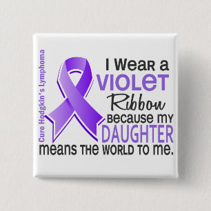 Daughter Means World To Me 2 H Lymphoma Inch Square Button
