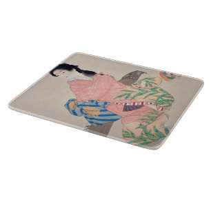 Daughter Miyuki (Beautiful Japanese Lady) (Asian) Cutting Board