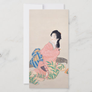 Daughter Miyuki (Elegant Japanese Lady, Asian Art) Card
