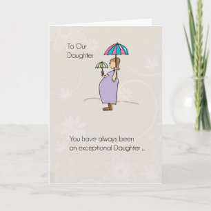 Daughter, Mother's Day Pregnant Mom Card