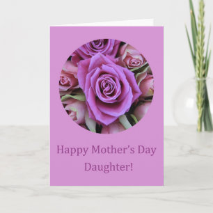 Daughter Mother's Day rose card