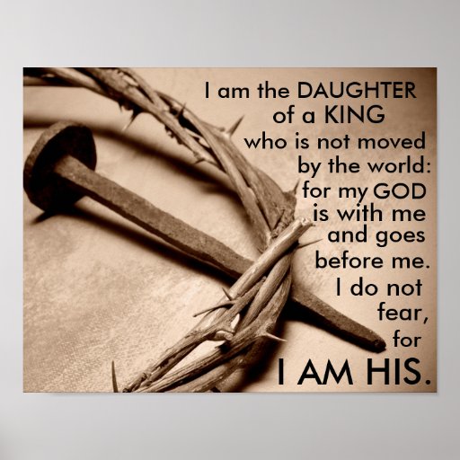 Daughter of a King Poster | Zazzle