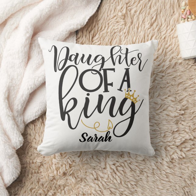 Daughter of a King  Throw Pillow (Blanket)