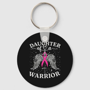 Daughter Of A Warrior Breast Cancer Awareness Supp Keychain