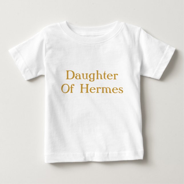 Daughter of Hermes - Greek God Baby T-Shirt (Front)
