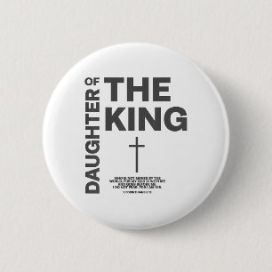 Daughter Of King Child Of God Jesus Christian Wome 2 Inch Round Button