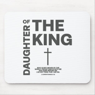 Daughter Of King Child Of God Jesus Christian Wome Mouse Pad