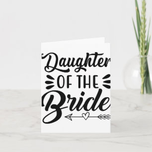 Daughter Of The Bride Wedding Bridal Shower Matchi Card