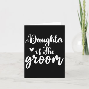 Daughter Of The Groom Wedding Party Matching Brida Card