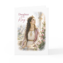 Daughter of the King Catholic Birthday Card