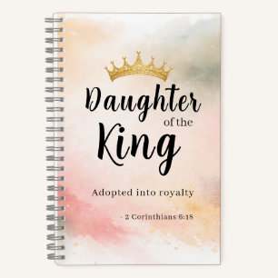 Daughter of the King Personalized Christian Notebook