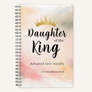 Daughter of the King Personalized Christian Notebook