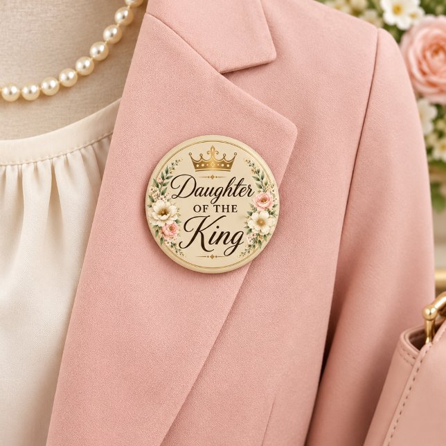 Daughter of the King Round  2 Inch Round Button (Creator Uploaded)