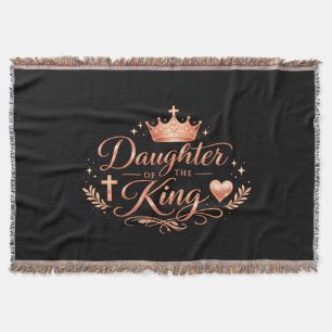 Daughter of the King Throw Blanket
