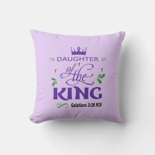 Daughter Of The King Throw Pillow