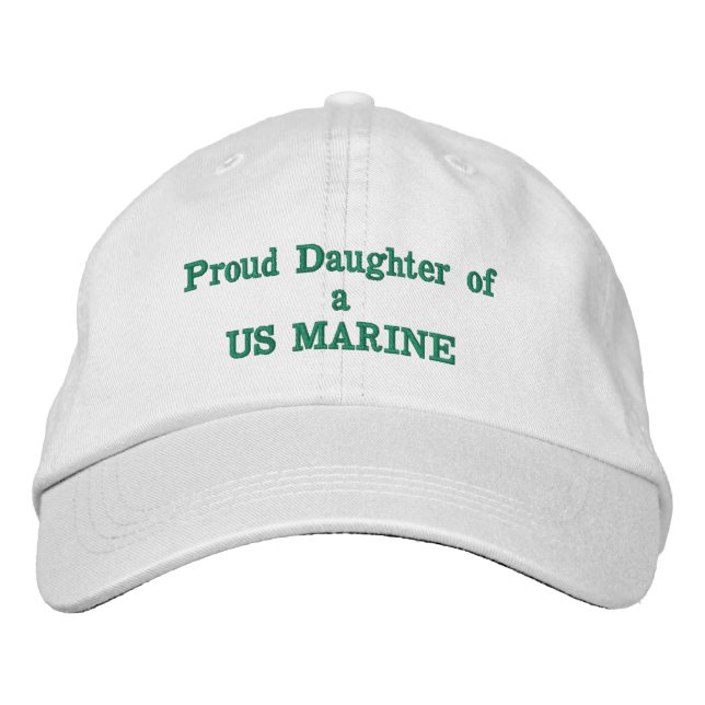 Daughter of US MARINE Embroidered Hat (Front)