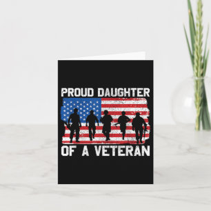 Daughter Of Veteran Memorial Day Us Patriotic Desi Card