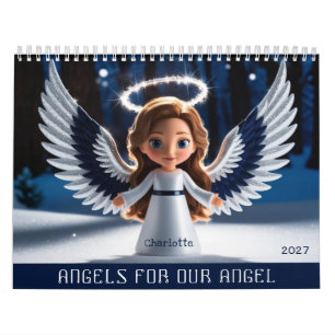 Daughter Personalized Photo And Name 2026 Angel Calendar