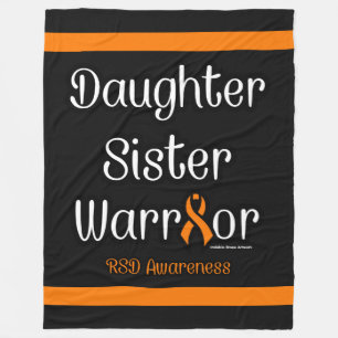 Daughter Sister Warrior...RSD Fleece Blanket