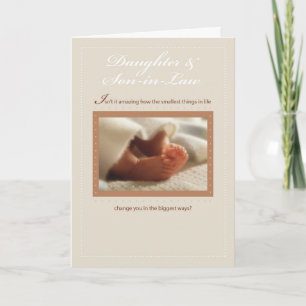 Daughter,  Son-in-Law Custom Name Congratulations Card