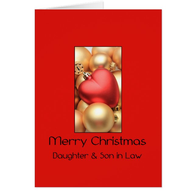 Daughter & Son in Law Merry Christmas card (Front)