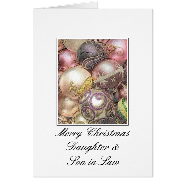 Daughter & Son in Law Merry Christmas card (Front)