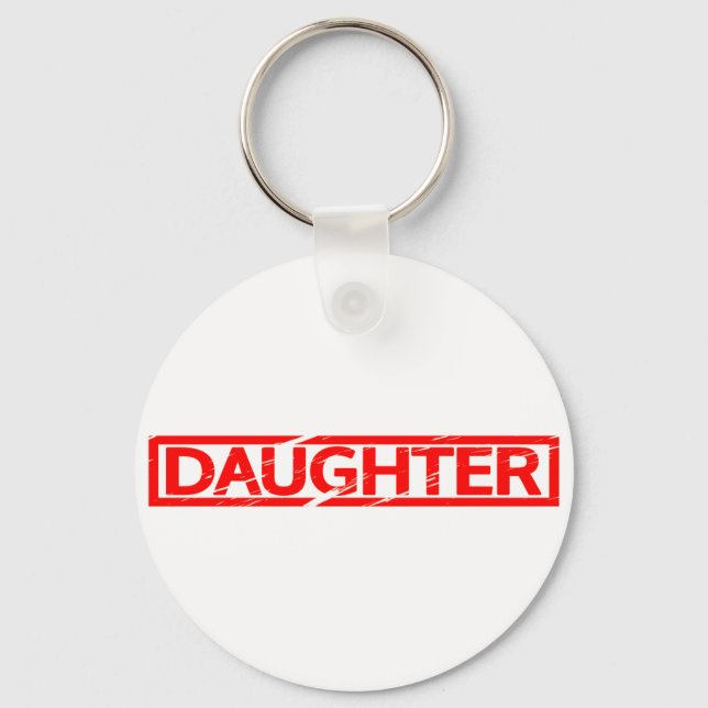 Daughter Stamp Keychain (Front)