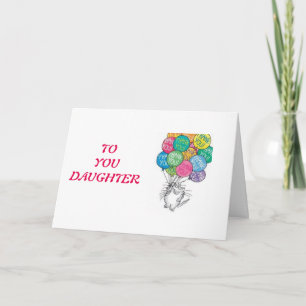 DAUGHTER THANK YOU / YOU ARE THE BEST-BIRTHDAY CARD