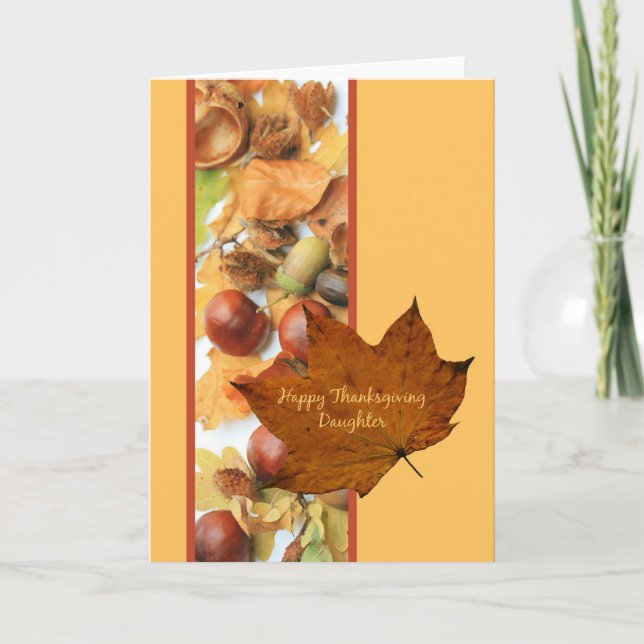 Daughter  Thanksgiving Card (Front)