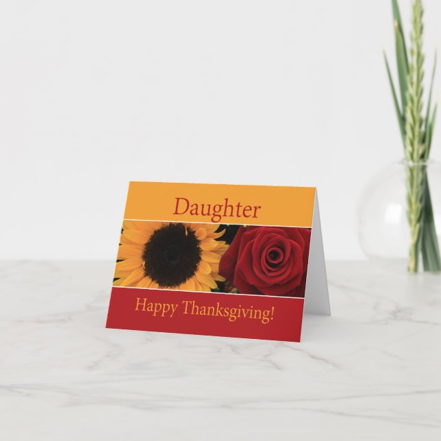 Daughter  Thanksgiving Card (Front)