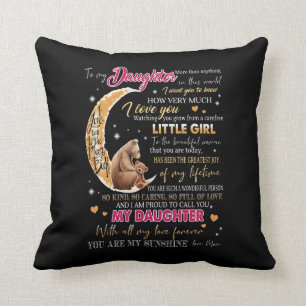 Daughter Throw Pillow