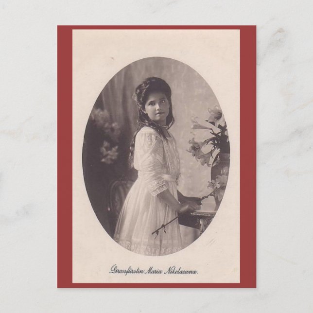 Daughter Tsar MARIE Romanov Russia #281 Postcard (Front)