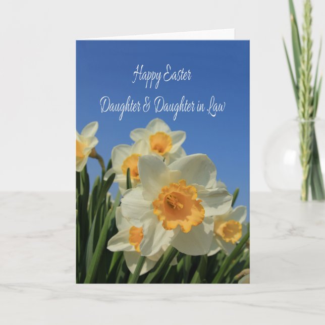 Daughter & Wife   Happy Easter Holiday Card (Front)