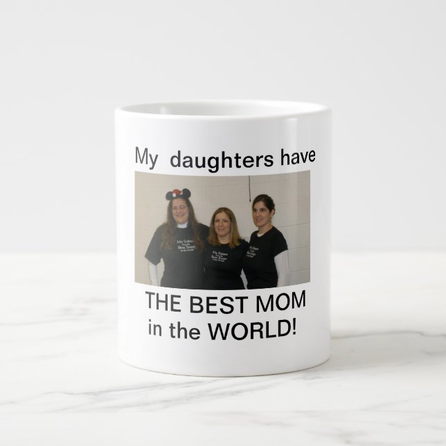 daughters best mom large coffee mug (Front)
