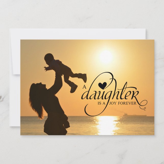 Daughter's Birthday Party Mother Hosting Invites (Front)