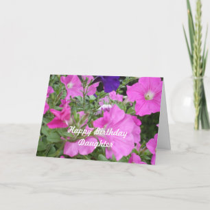 Daughter's Birthday Petunias Card