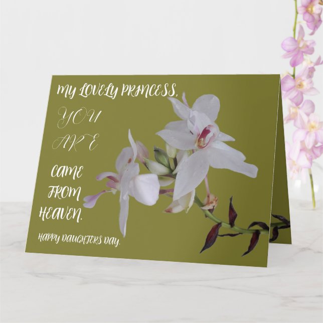 DAUGHTERS DAY FLOWER GIFT CARD (Orchid)