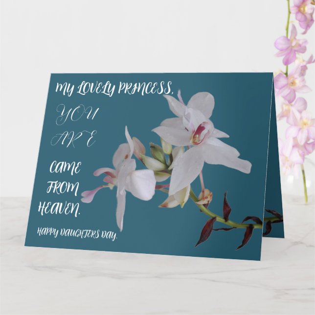 DAUGHTERS DAY FLOWER GIFT CARD (Orchid)