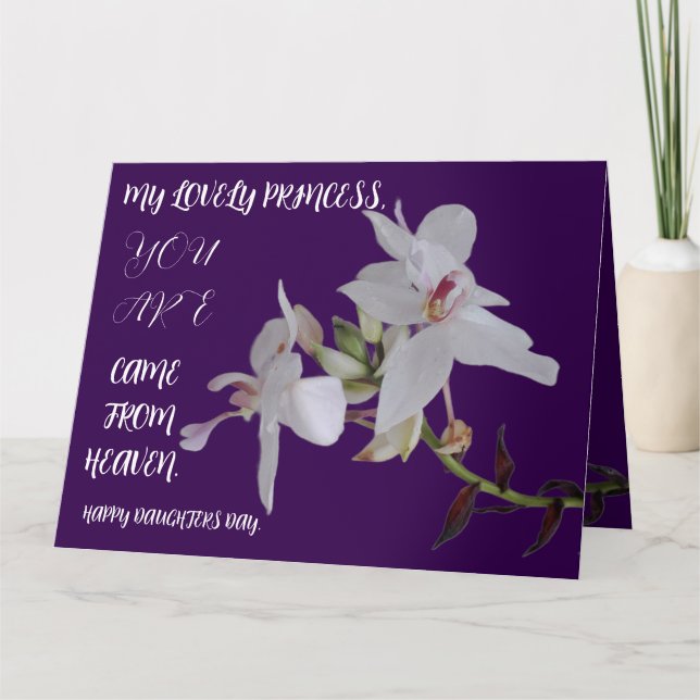 DAUGHTERS DAY FLOWER GIFT CARD (Front)