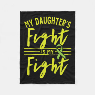 Daughter's Fight Is My Fight Kidney Disease Awaren Fleece Blanket