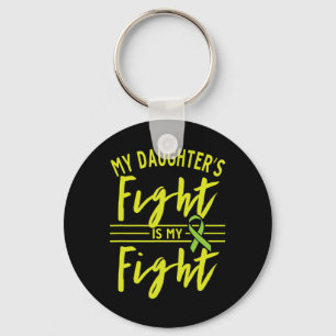 Daughter's Fight Is My Fight Kidney Disease Awaren Keychain