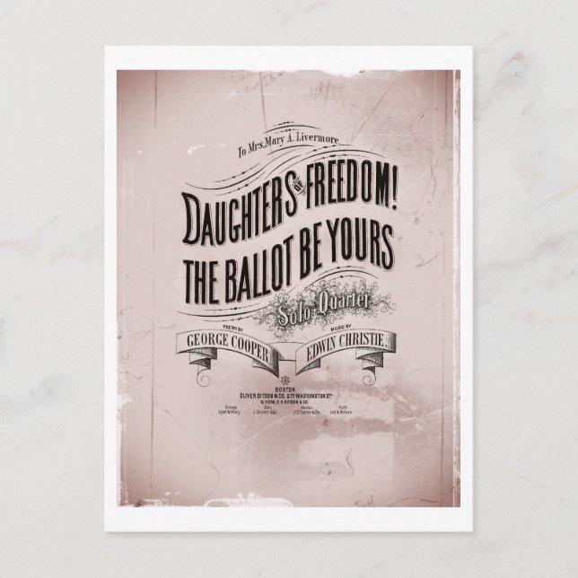Daughters Freedom Ballet is Yours Postcard (Front)