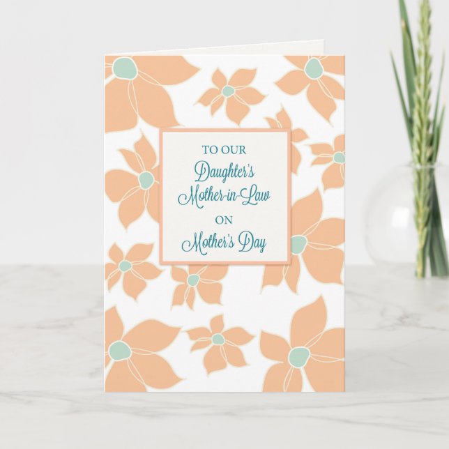 Daughter's Mother-in-Law on Mother's Day, Flowers Card (Front)