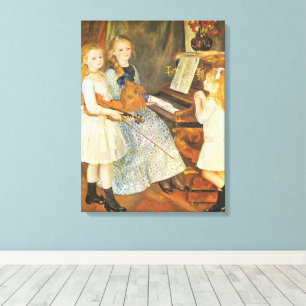 Daughters of Catulle Mendes by Pierre Renoir Canvas Print