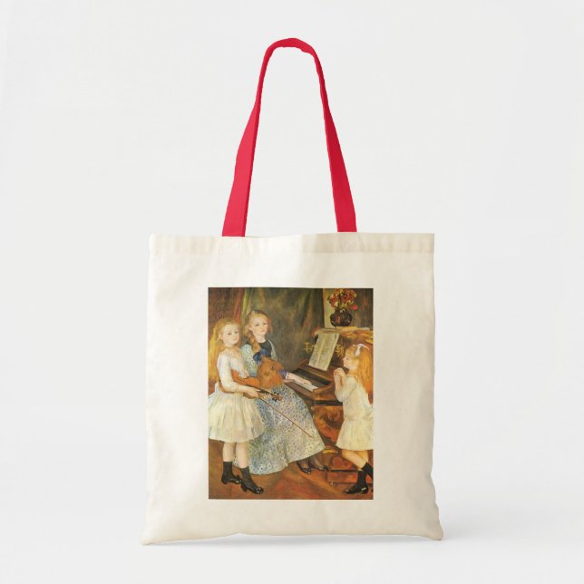 Daughters of Catulle Mendes by Pierre Renoir Tote Bag (Front)