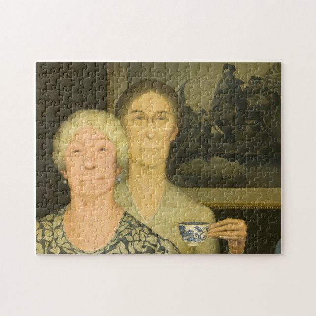 Daughters of Revolution by Grant Wood Jigsaw Puzzle (Horizontal)