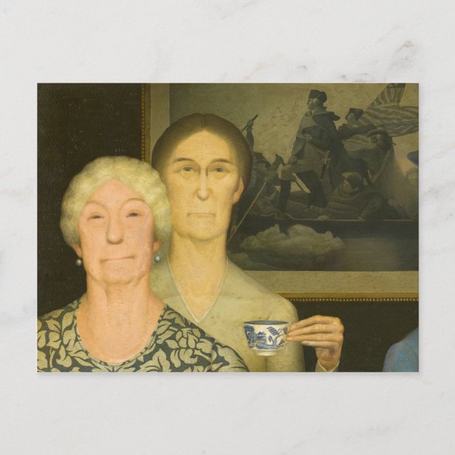 Daughters of Revolution by Grant Wood Postcard (Front)